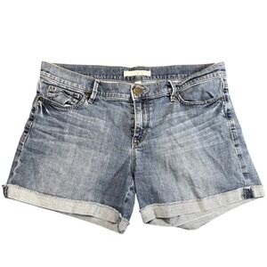Loft‎ Cuffed Denim Jean Shorts Size 8 Light Wash Casual Summer